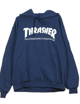 Felpa Cappuccio Uomo Skatemag Hood Navy/white - Thrasher - FashionsVida