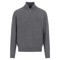 Maglione Con Mezza Zip 151802 Steel M
