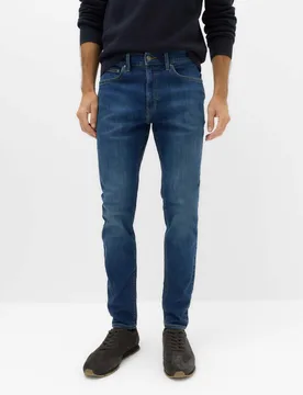 Skinny Fit Stretch Jeans Blue Denim male - M&S - FashionsVida