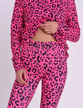 Hotel California Pink Leopard Mens Baselayer Pant - Oosc - FashionsVida