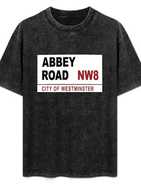 Abbey Road Street Sign T-Shirt Soft Cotton Print T-Shirt - Aliexpress - FashionsVida