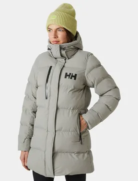 Women's Adore Lightweight Puffy Parka Grey S - Terrazzo Grey - Female - Helly Hansen - FashionsVida
