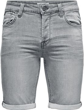 Short - ONSPly Life Reg D Blue Slim Fit - L bis XXL - für Männer - Größe XXL - grau - Männer - male