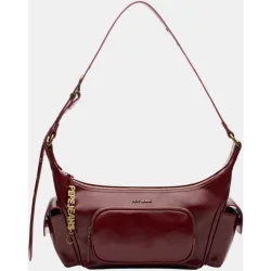 Bolso multibolsillos tipo hobo con charms