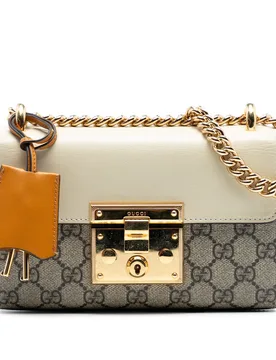 Small GG Supreme Padlock Crossbody - Gucci - FashionsVida