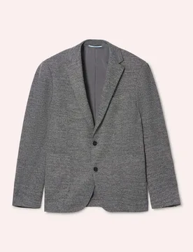 Pfeffer und Salz Jersey Sakko, Regular Fit, Farbe Schwarz, 48, bequeme Jersey Ware angenehm leicht Herren - Walbusch - FashionsVida