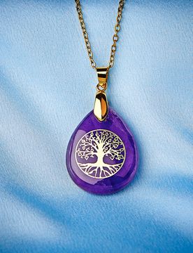 Pagen Lebensbaum-Kette " Amethyst"