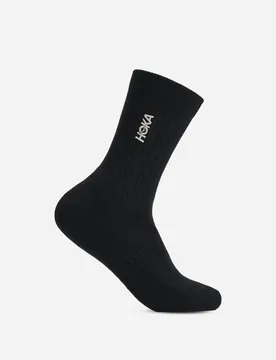 Lifestyle Crew Sock in Black, Size Small - HOKA - FashionsVida