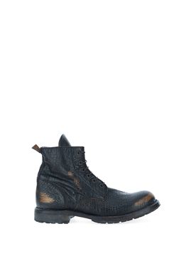 MOMA Anfibi in pelle NERO 44