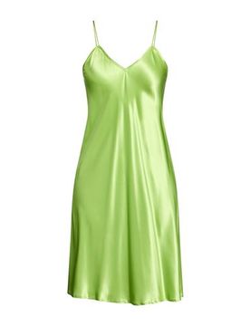 Vestido midi Mujer Verde lima 40 Mujer