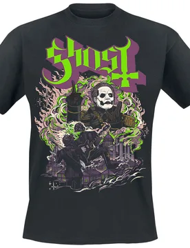 T-Shirt - FOG - YK - 3XL bis 4XL - für Männer - Größe 4XL - schwarz - Lizenziertes Merchandise! - Männer - male - GHOST - FashionsVida