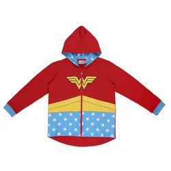 Sweat-shirt à Zip Wonder Woman Red 12 Années Garçon