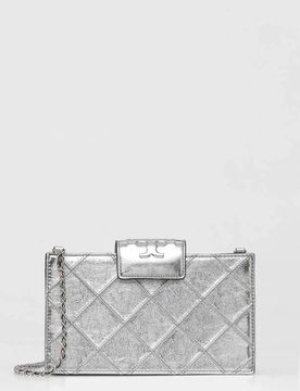 Mini Chain Wallet in Trendy Metallic Finish