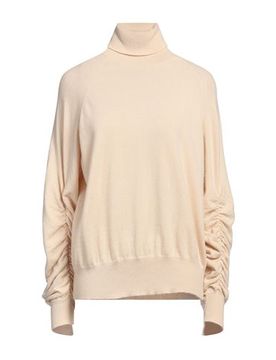 Rollkragenpullover Damen Beige L,M Damen