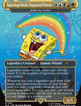 Jodah, the Unifier [SpongeBob SquarePants] (Foil) (Secret Lair - SpongeBob SquarePants: Legends of Bikini Bottom) Secret Lair Drops - Magic: The Gathering - FashionsVida