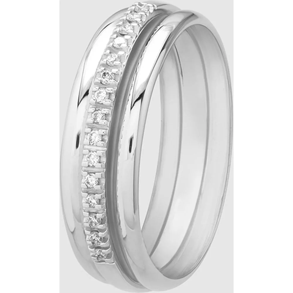 Anillo Black & White de oro con diamantes - El Corte Inglés - FashionsVida