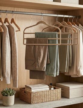 Grucce con barre con finitura vellutata 3 pack - beige