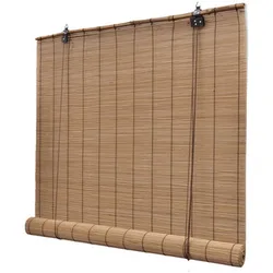 Vorhänge, Gardinen, Jalousien Stores Bamboo Roller Blinds Brun Einheitsgrösse