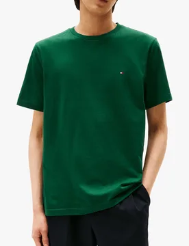 T-shirt en coton Vert S Male - Tommy hilfiger - FashionsVida
