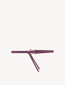 Cintura di pelle fucsia - one size