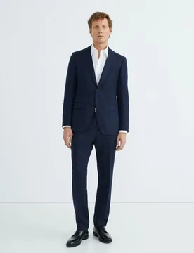 Traje hombre regular fit ojo de perdiz - Mirto - FashionsVida