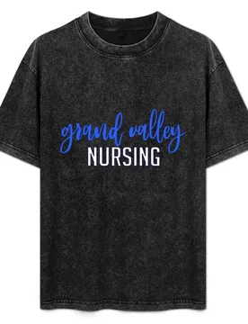 Grand Valley State University Nursing T-Shirt Simple Casual Short Sleeve Tee - Aliexpress - FashionsVida