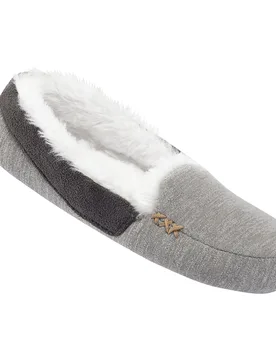 Kuschel-Mokassin "Moni" grau 36 Damen - wonderwalk Home - FashionsVida