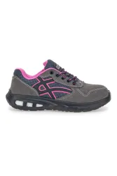 Sneakers antinfortunistiche grigie in pelle YL-5068-B S1P 38