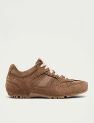 Tb.56 Suede Lace Up Trainers Brown female