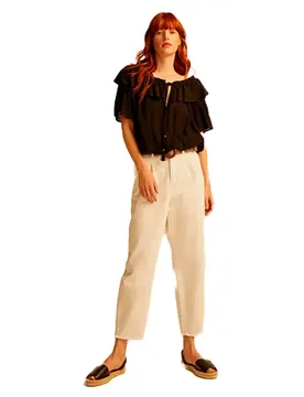 Pantaloni Vedrana-pantalón White 40