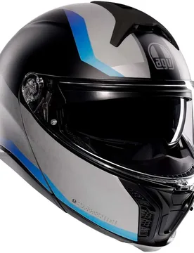 Casco Moto Modulare P/J TOURMODULAR STRAY Opaco Nero Gri taglia L - AGV - FashionsVida