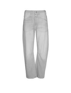 Jeans Balloon Fit 7/8 SELENA hellgrau XL/L30 damen
