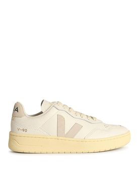 Veja Sneakers V-90 in pelle bianca