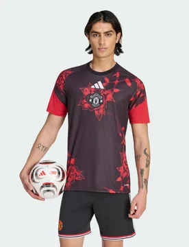 Maglia pre-partita Manchester United FC 26/27 2XL Mufc Red / Black - Adidas - FashionsVida
