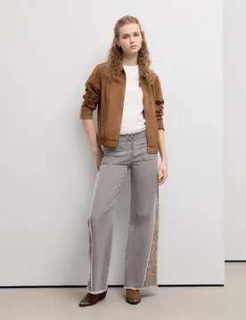 Pantalón de algodón liso de mujer - Green Coast - FashionsVida