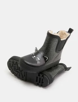Kids' Wellies (3 Small - 2 Large) Black Mix Female - M&S - FashionsVida