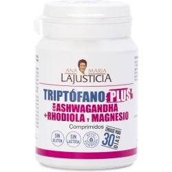 Comprimidos Triptófano Plus Con Ashwagandha+ Rhodiola y Magnesio