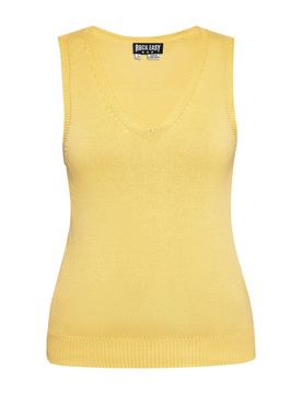 ROCKEASY Top de punto amarillo