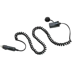 Coiled Extension Cord Plug Black One Size unisex