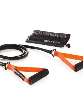 Classic Dryland Resistance Band Black / Orange Medium unisex - Buddyswim - FashionsVida