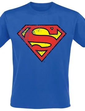 DC Comics T-Shirt - Crest - M bis 5XL - für Männer - Größe 3XL - blau - Lizenzierter Fanartikel - Männer - male - Superman - FashionsVida