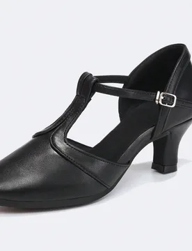 Zapatos de baile jazz para mujer, zapatos de baile de punta cerrada antideslizantes, zapatos de baile modernos negros, adecuados para varios estilos d - Shein - FashionsVida