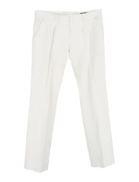 Preloved Trousers in White Cotton - Ecru - Size: 40 - Balenciaga - FashionsVida
