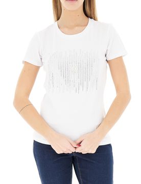 T-shirt girocollo BIANCO S