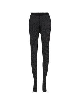 High-Waisted Moon Print Tights