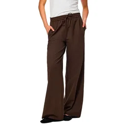 Pantalon Taille Haute Bosella Wide Leg Hot Fudge M