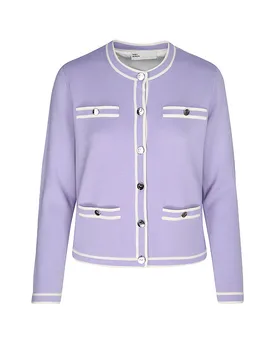 Chaqueta corta KENDRA morado XS - Tory burch - FashionsVida
