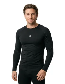 T-shirt à Manches Longues Basis Black L