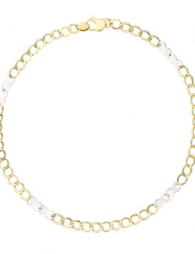 Bracciale Uomo Oro Giallo Bianco GL101500