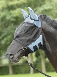 Fliegenmaske FLY COVER PRO hellblau/schwarz XWB